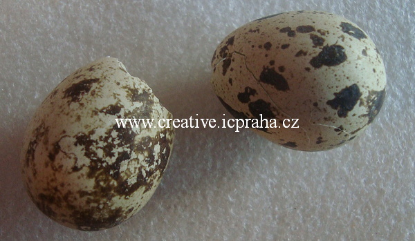 vejce - skořápka pravá kropenatá (křepelčí)
